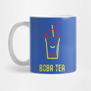 Boba Tea Red and Yellow Mug